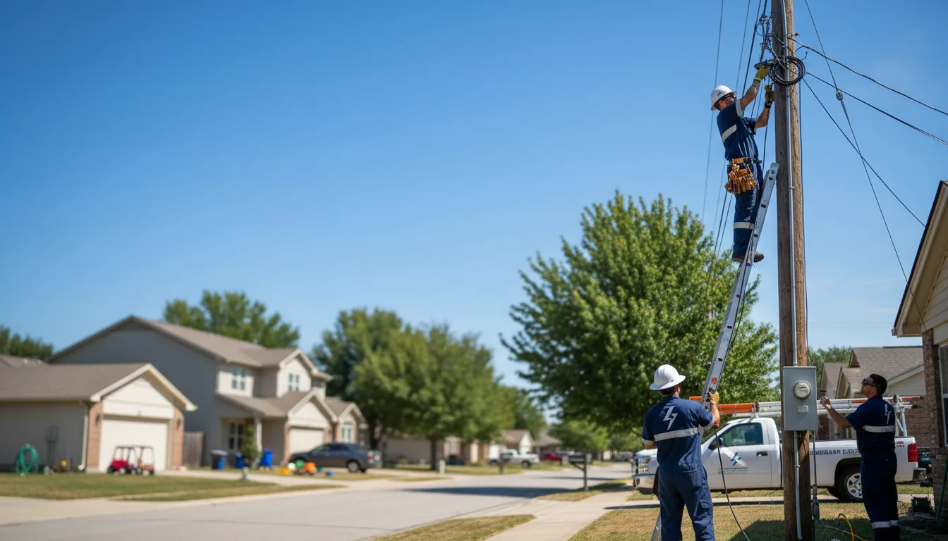 Residential electrician providing installation services in Linden, VA